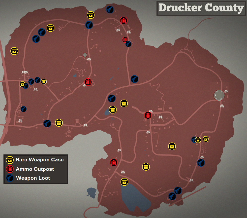 Drucker County Rare Loot Map Locations